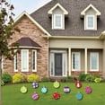 thumbnail image 2 of Big Dot of Happiness Colorful Ornaments Lawn Decorations - Outdoor Holiday and Christmas Yard Decorations - 10 Piece, 2 of 8