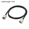 thumbnail image 4 of Uxcell RG58 RF Coax Cables UHF () Male to UHF () Male Antenna Cables 18ft, 4 of 4