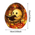 thumbnail image 4 of Ghost Reading Book Lamp, Handmade Halloween Ghosts Reading Night Light Up, Adorable Ghost Reading Night Light Halloween Decor, Ghost Flickering Nightlight for Readers & Book Lover, 4 of 9