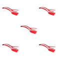 thumbnail image 3 of VONKY Versatile Fried Egg Tongs Wide Application Made With Nylon Easy red 5Set, 3 of 6