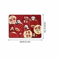 thumbnail image 3 of Festive Horse Welcome Mat, Non-Slip Doormat for Front Door, Holiday Decoration, Washable Entrance Rug for Home, Porch, Patio, and Garage, Year of the Horse Themed Floor Mat with Red Design, 3 of 7