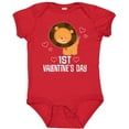 thumbnail image 3 of Inktastic First Valentines Day Baby Boy Lion Boys Baby Bodysuit, 3 of 5