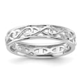thumbnail image 5 of Auriga Fine Jewelry 925 Sterling Silver Carved Band Ring for Women Size 6, 5 of 6