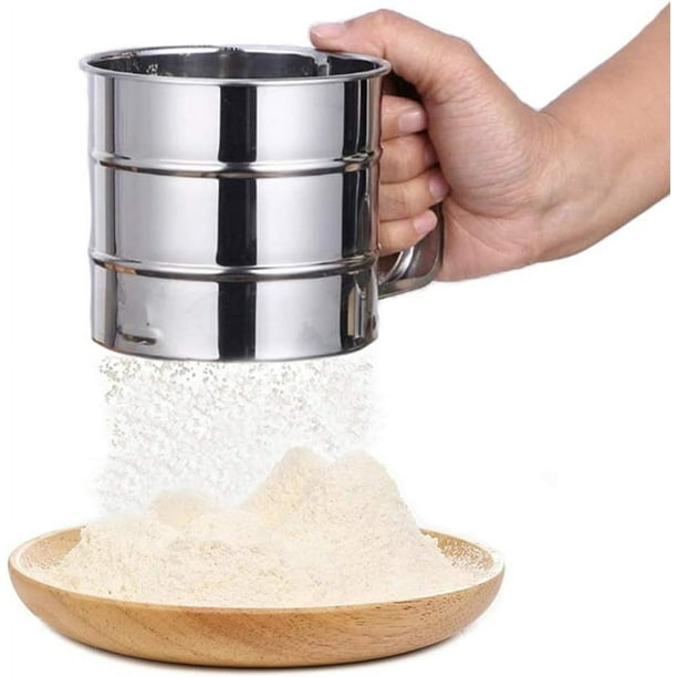 Harina de arroz integral orgánica, grano integral rico en nutrientes, sin gluten, ideal para diversas harinas y polvos, tamiz de doble capa para eliminar impurezas, fácil de limpiar y reutilizable,