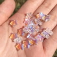 thumbnail image 4 of Lote de 20 cuentas de estrella de color AB de 8 mm, cuentas espaciadoras sueltas de cristal checo para hacer joyas, horquillas, accesorios hechos a mano, 4 of 5