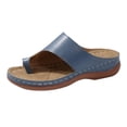 thumbnail image 1 of Summer Sandals for Women Orthotic Slip On Flip Flops with Arch Support Toe Loop Slippers Comfortable Casual Shoes, 38, 1 of 8