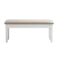 thumbnail image 3 of Pemberly Row 19.25" Wood/Fabric Storage Bench in Vanilla White/Light Tan, 3 of 14