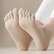 thumbnail image 2 of Women Five Finger Socks Female Slippers Invisible Toe Sock Solid Color Funny Funny Toe Sock Lady Sports Run Fitness Short Socks, 2 of 5