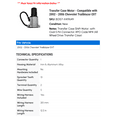 thumbnail image 2 of Transfer Case Motor - Compatible with 2002 - 2006 Chevy Trailblazer EXT 2003 2004 2005, 2 of 2