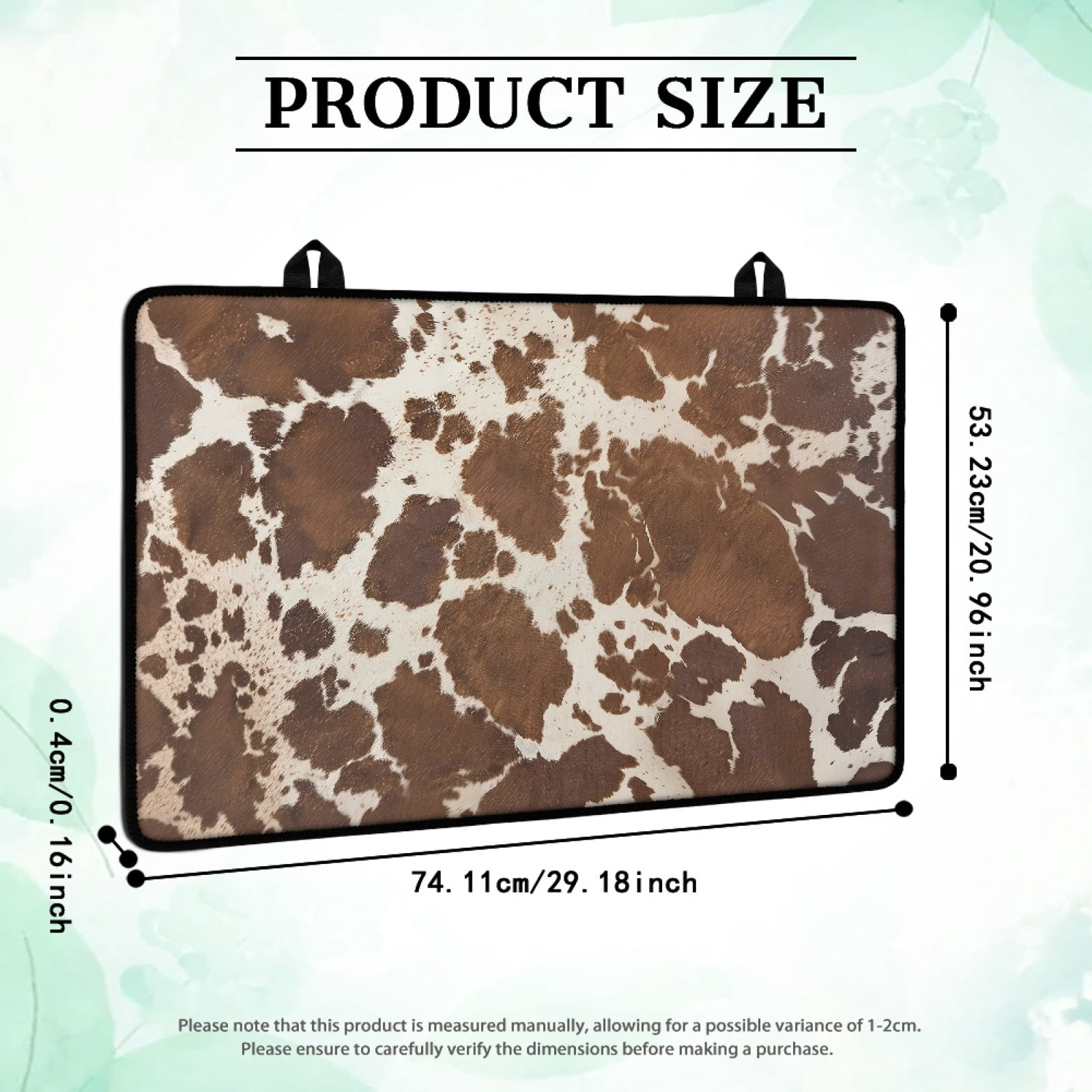 Renewold Stove Top Cover Ceramic Glass Stove Mat Oil-proof Flat Top Oven Cover Multipurpose Heat Resistant Mat for Stove/Counter/Washer Dryer Top, Brown Cow Print