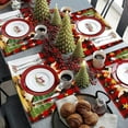thumbnail image 3 of Christmas Placemats Set Of 4, Holiday Table Mats, Insulated Non-Slip Dinner Placemats for Christmas Dining Table, Heat Resistant and Easy to Clean Polyester Fabric, 3 of 7