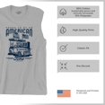 thumbnail image 6 of Proud To Be An American Ford Muscle Shirt Patriotic Retro Vintage F-Series Truck 1950s F100 USA Flag Licensed Men's, 6 of 7