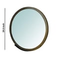 thumbnail image 5 of Benzara BM230219 Miroir en Métal de Forme Ronde avec Corniche&44; Bronze Antique, 5 of 5