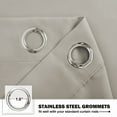 thumbnail image 3 of NICETOWN Natural Blackout Curtains for Bedroom, Grommet Thermal Insulated Light Blocking Curtains Energy Saving Privacy Small Window Treatments, 42"x18", 2 Panels, 3 of 7