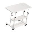 thumbnail image 2 of Bedside Table, Variable Height Bedside Laptop Desk Strong 3 Tier Shelves Easy To Assemble Ergonomic Multifunction with Wheels for Dormitory, 2 of 8