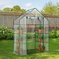 thumbnail image 2 of UBesGoo 56in Walk-In Greenhouse with Shelves, Heavy Duty PVC, Indoor/Outdoor, Transparent, 2 of 10