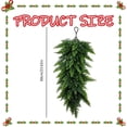 thumbnail image 3 of Christmas Teardrop Swag Artificial Teardrop Floral Swag Artificial Christmas Door Swag Christmas Swags Wall Hanging Fireplace Decor Christmas Door Decorations Teardrop Wreath, 3 of 6