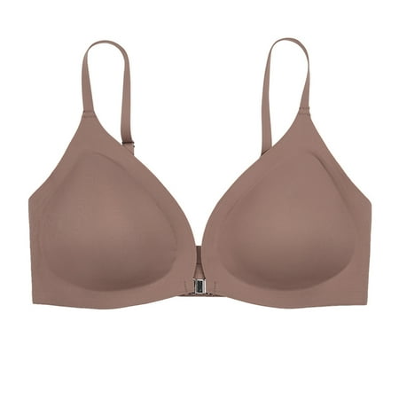 Bras for Women Underwire Strapless Bandeau Bra Padded Wireless Push up Bras Bras for Women No Underwire Front Closure Clearance Sports Bras for Women