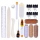 thumbnail image 2 of Kit de herramientas de de material cuero, herramientas de para manualidades en cuero con pinzas de punzón de ranura, agujas de, 2 of 9