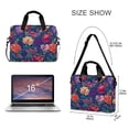 thumbnail image 3 of FORMRS 16" Laptop Bag Carrying Sleeve Case with Handle Travel Shoulder Briefcase, Blooming Flowers Pattern, 3 of 8