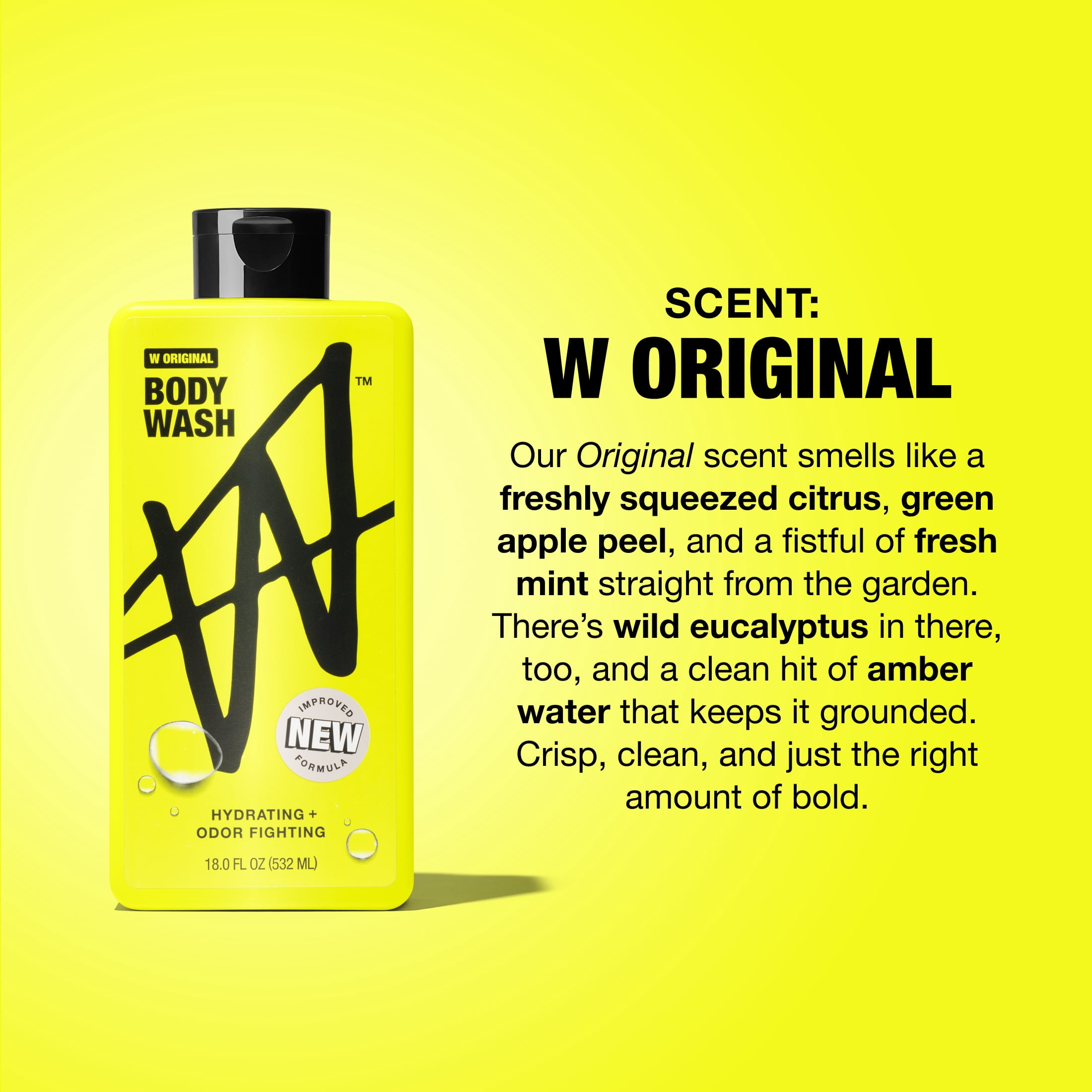 W By Jake Paul Body Wash - Hydrating - W Original - 18 fl oz - New