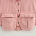 thumbnail image 4 of Cropped Waistcoat for Women Button Down Denim Vest Elegant Jacket Y2K Jeans Jacket Collared Loose Sleeveless Tops Casual Country Trendy Pink S, 4 of 7