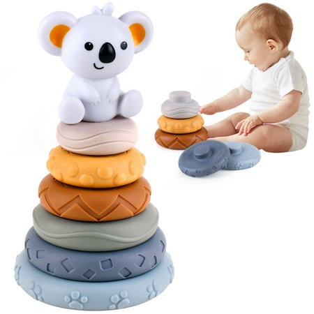 

1Set Stacking Toys for Toddlers 1-3 Baby Girl Toys 12-18 Months Baby Toys 0-6 Months Best One Year Old Boy Gift