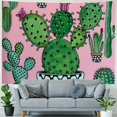 thumbnail image 4 of BCIIG Cactus Polka Dots Tapestry Wall Hanging Unique Style Graphic Tapestries Home Wall Decor Art for Living Room Bedroom Apartment Farmhouse Dorm 40x30inch, 4 of 6