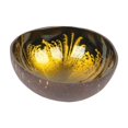 thumbnail image 4 of Contenedor de llaves, cuenco redondo de almacenamiento con incrustaciones de perlas de cáscara de coco, cuenco decorativo de coco para dulces, nueces, oro, 4 of 8