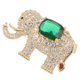 thumbnail image 1 of unbranded Elefante Dorado En Cobre Con De Zirconia Para Fiesta Y Trajes Elegantes, 1 of 6