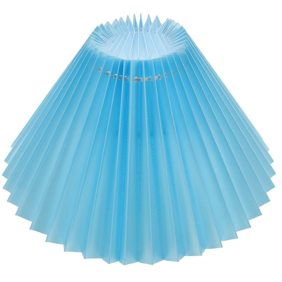Monyance Pleated Light Cover Blue Pleat Lamp Shade for Table/Floor Lamp(9.45X9.45X5.51Inches)