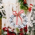 thumbnail image 4 of Uuiauoio Christmas Iron Jingle Bell Wreath Ornament Christmas Hanging Wreath for Christmas Indoor Outdoor Wall Decor ,Christmas Tree And Window Belles Wreath Hanging Decoration, 4 of 6