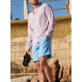 thumbnail image 3 of Trajes de baño SURF CUZ para hombre con forro compresor, azul claro, 3 of 8