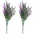 thumbnail image 1 of MesaSe 2Pcs Artificial Flowers Vivid Natural Charming 5 Forks Plastic Lavender Fake Flower for Wedding, 1 of 10