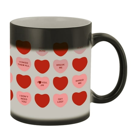

Mean Sweethearts II #80 - Funny Humor Ceramic 11oz Color Changing Coffee Mug Cup