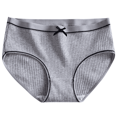 Fulorrnie Underwear for Women Comfort Seamless Cute No Show Panties Cheeky Briefs Banded Waist Waistband Panty  Grey  M