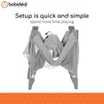thumbnail image 4 of Babideal Portable Baby Play Yard with Mesh Sides and Padded Mat, Arctic Grey, 4 of 11