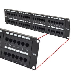 Cat 5e 1000 Ft Cat5e 24 Port Patch Panel - 1U Rack Mount, Ethernet LAN ...