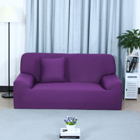Stretch Chair Sofa Covers Couch Slipcover Purple Sofa 4seater