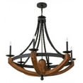 thumbnail image 4 of Meyda 164690 42 in. Rustic Doyle Chandelier, Wrought Iron, 4 of 5