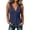 Navy, variant on cocolona Linen Vest for Women Sleeveless Button Down Solid Color Trendy Waistcoat Trendy Casual Tops
