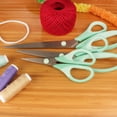 thumbnail image 4 of JubileeYarn Titanium Softgrip Scissors Set for Sewing, Arts, Crafts, Office - 1 Set of 3 - Mint Green, 4 of 5
