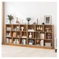 thumbnail image 5 of TYUIOP 10-Cube Bookshelf, 47.5”L Floor Bookcase with 2 Anti-Tipping Kits, Freestanding Storage Organizer, 4-Tier Display Shelf for Home, Office & Dorms, Natural/White (Natural, 10-Cube), 5 of 5