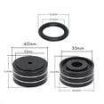 thumbnail image 2 of 4 Soportes Aislantes para Altavoces, de Aleación de Aluminio, con Almohadillas Amortiguadoras para Altavoces, CD y Amplificadores, Color Negro., 2 of 5