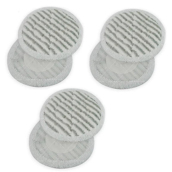 Replacement Part For Sharks S7000 Series S7000AMZ S7001 S7001TGT XKITP7000 All-in-One Dust Steam Mop Pad [3 Pack 6 Pads]