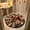 Black, variant on Halloween Optical‑Deception Round Rug, 2D Flat‑Printed Pumpkin Ghost Skull Cave Decor Mat, Non‑Slip Polyester Circular Floor Carpet for Indoor Home Halloween Party Decoration Multicolor