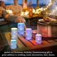 thumbnail image 4 of Yayeee Flameless Candles with Remote Flickering Battery Operated Multi Color Changing, Pink Starfish Pattern, 4 of 7
