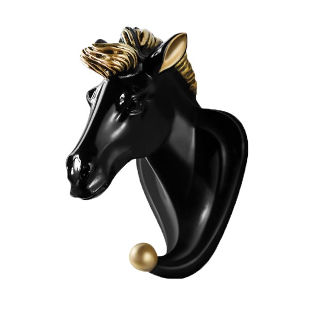 CSChome Animal Head Shape Wall Mounted Punch Free Non Slip Hook Multi Purpose Clothes Hat Towel and Key Hanger