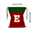 thumbnail image 2 of IPEWLEX Christmas Gift Bag with Drawstring Festive Polyester Reusable 1-Count 5.91 x 4.72 in, 2 of 5