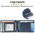 thumbnail image 6 of LOUEBICA Slim Men's Wallet with Money Clip RFID Blocking Card Holder Bifold Card Holder Wallet, 6 of 7